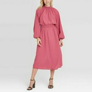 A new day Pink High Collar Dress plus Sz XXL